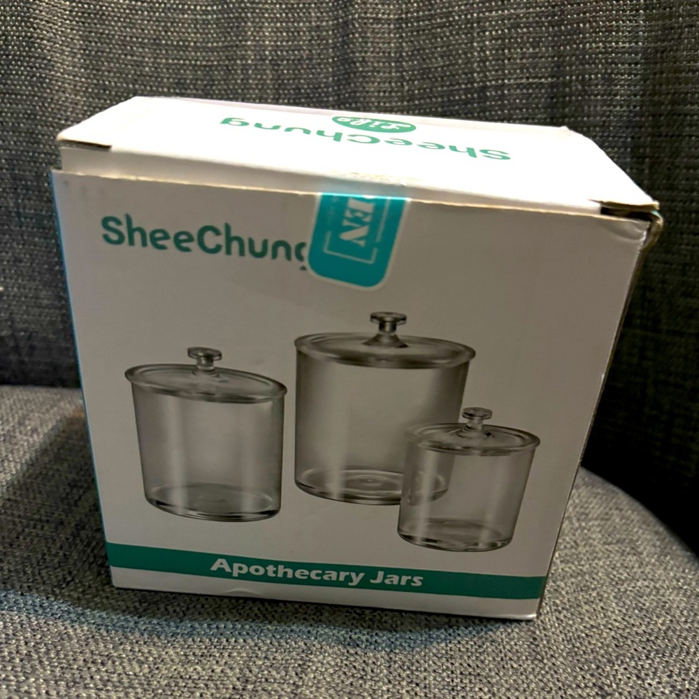 SheeChung Apothecary Jars Set (Set of 3) NEW